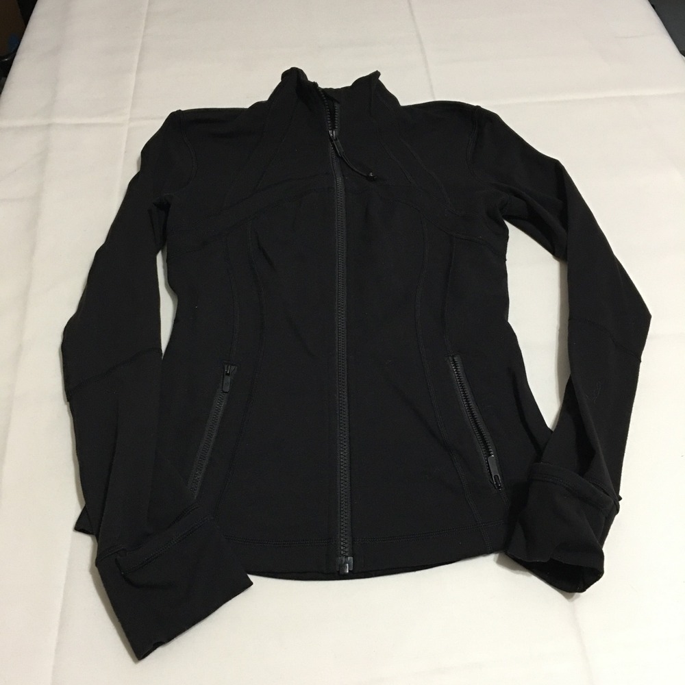 Lululemon Define Jacket Womens 6 Black Full Zip Athletic Yoga
